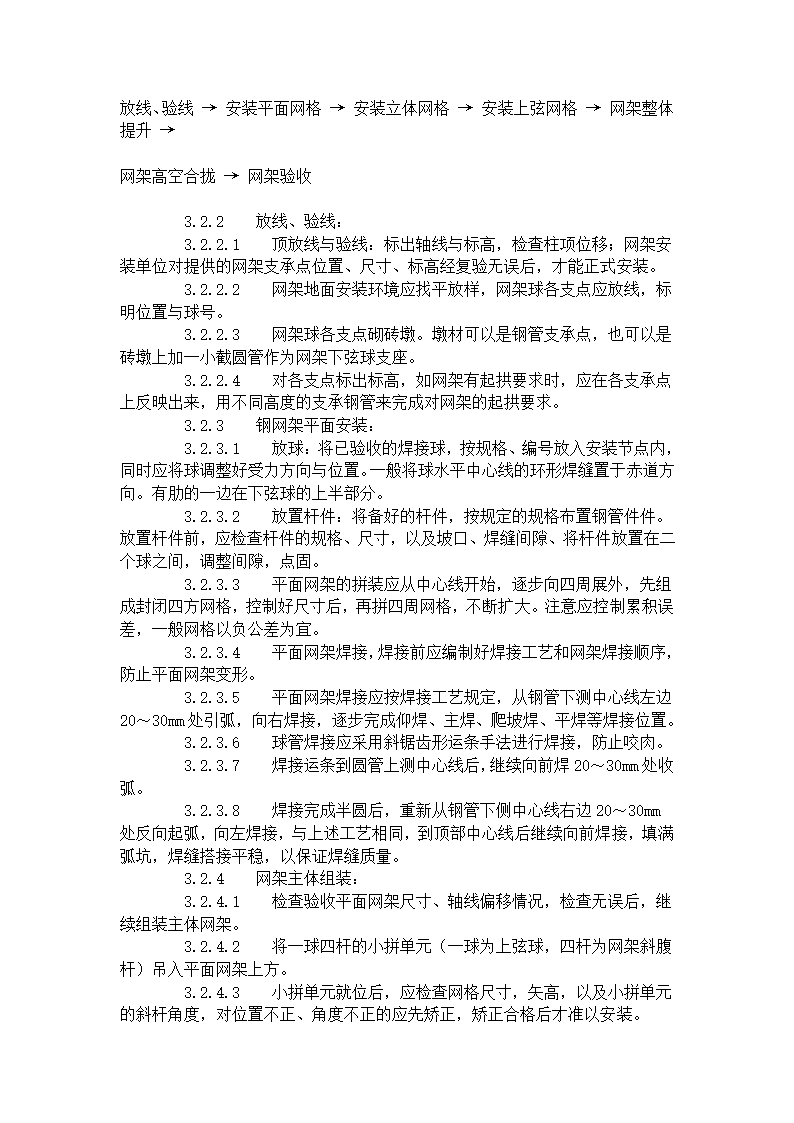 钢网架结构安装工艺标准507-1996.doc第4页