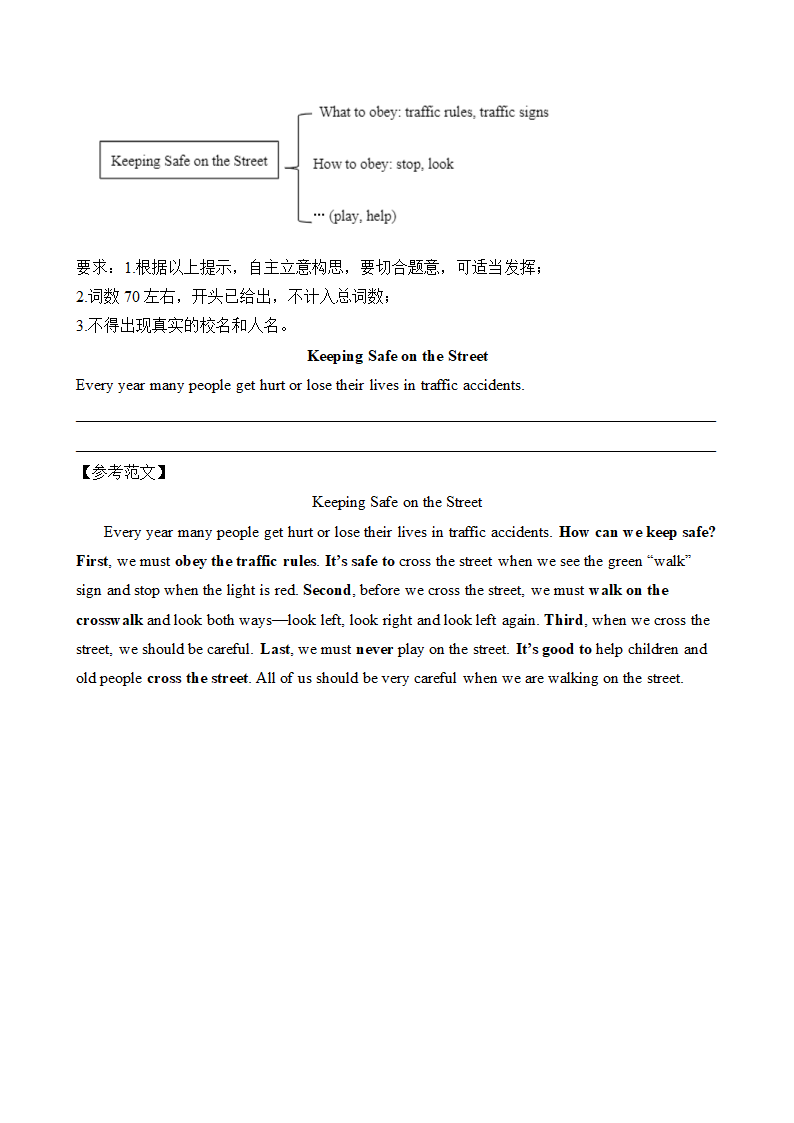 2021-2022学年仁爱版英语七年级下册期末复习 书面表达专题 （含范文）.doc第7页