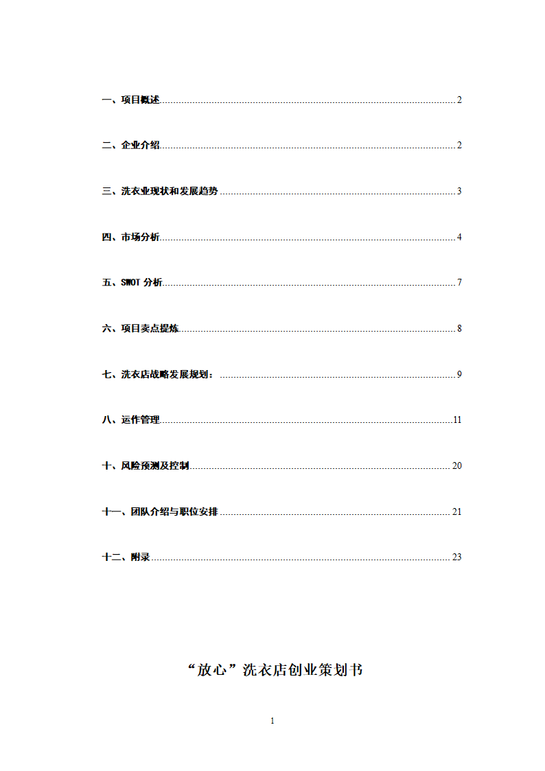 校园洗衣店商业计划书.docx第2页