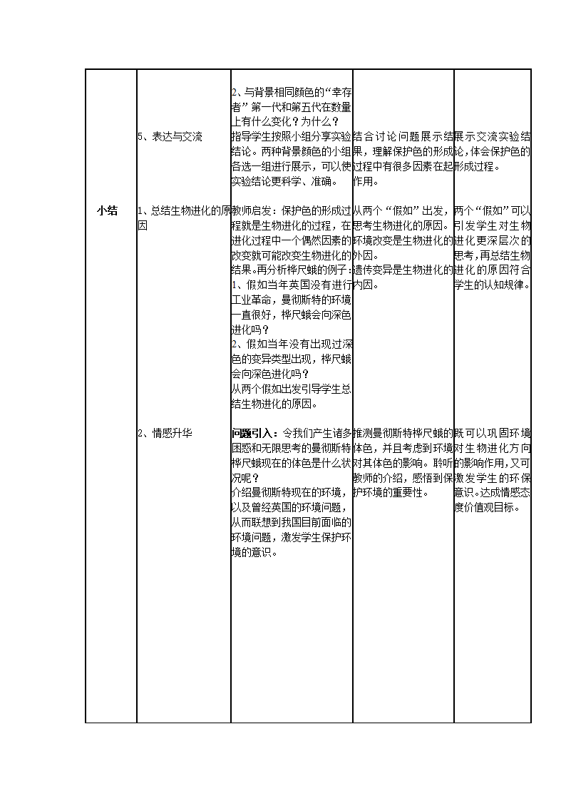 人教版八年级生物下册第七单元第三章第三节 生物进化的原因教学设计.doc第5页