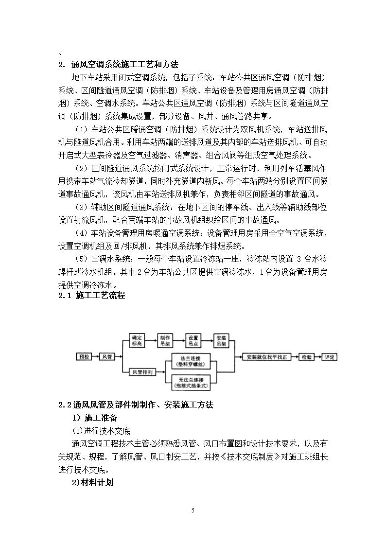 武汉地铁通风空调专项施工方案和工艺.doc第5页