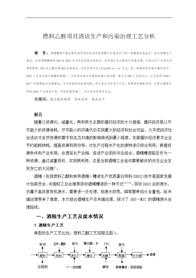 燃料乙醇项目清洁生产和污染治理工艺分析.doc第2页