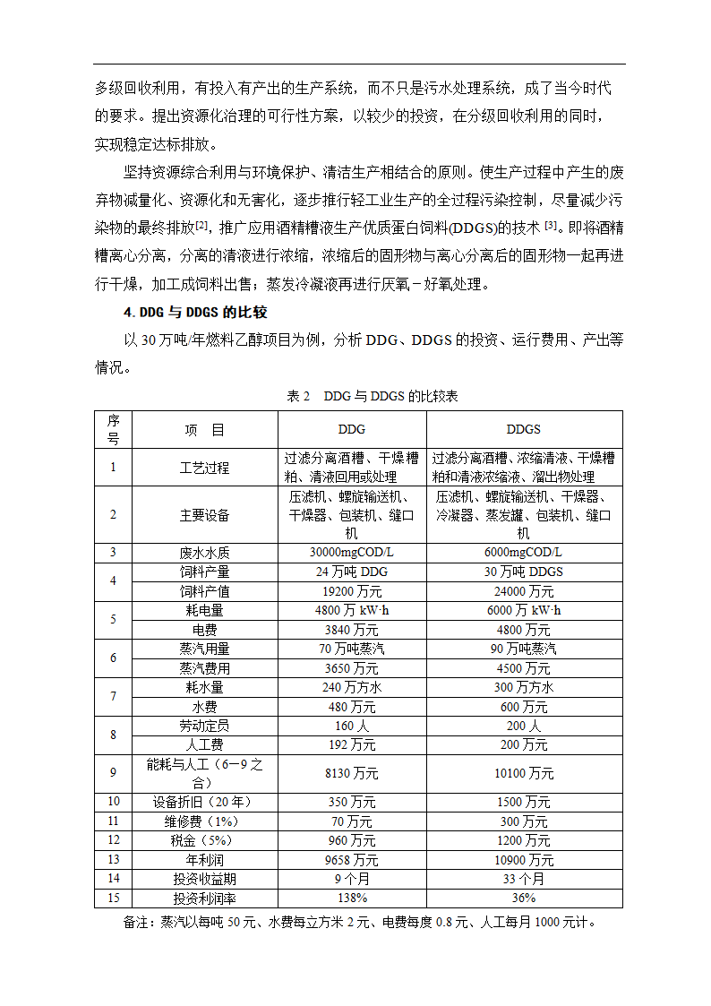 燃料乙醇项目清洁生产和污染治理工艺分析.doc第5页