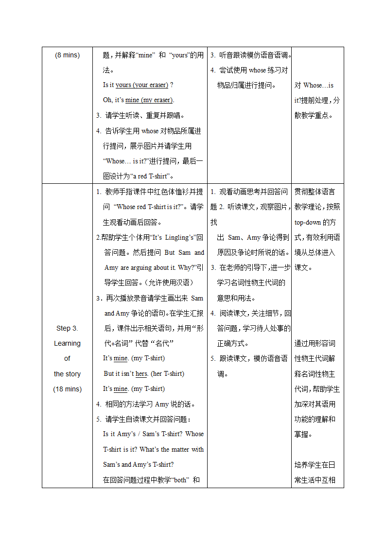 小学英语外研版（一年级起点）五年级上册 Module 5 表格式教案（3个课时）.doc第3页