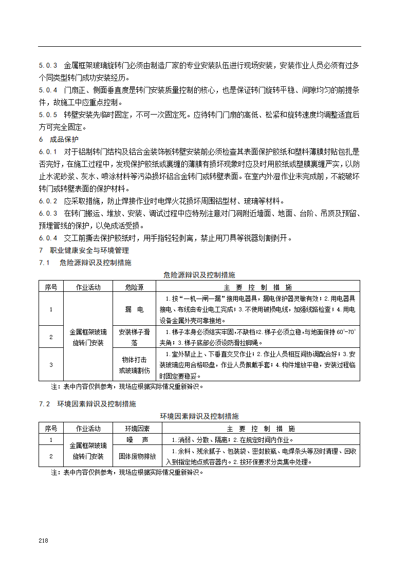 金属转门安装施工工艺标准.doc第5页