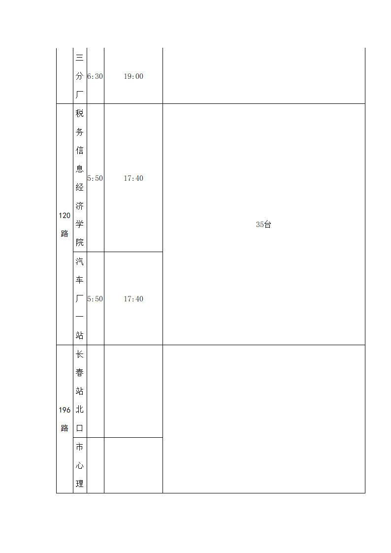 长春首末班车时间表第26页