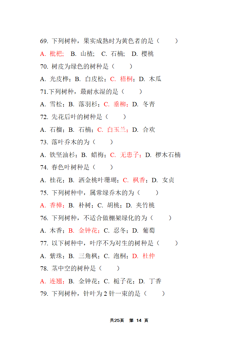 园林树木答案第14页