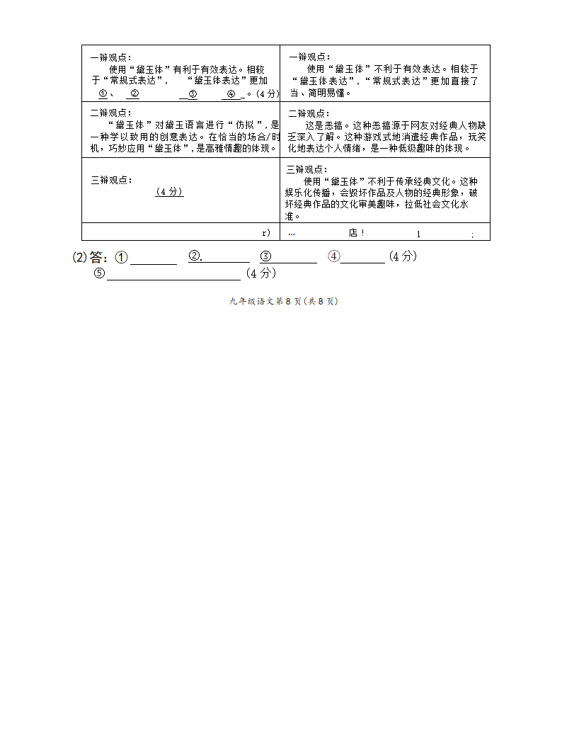 2024年四川省成都市高新技术产业开发区中考一模语文试题（无答案）.doc第12页