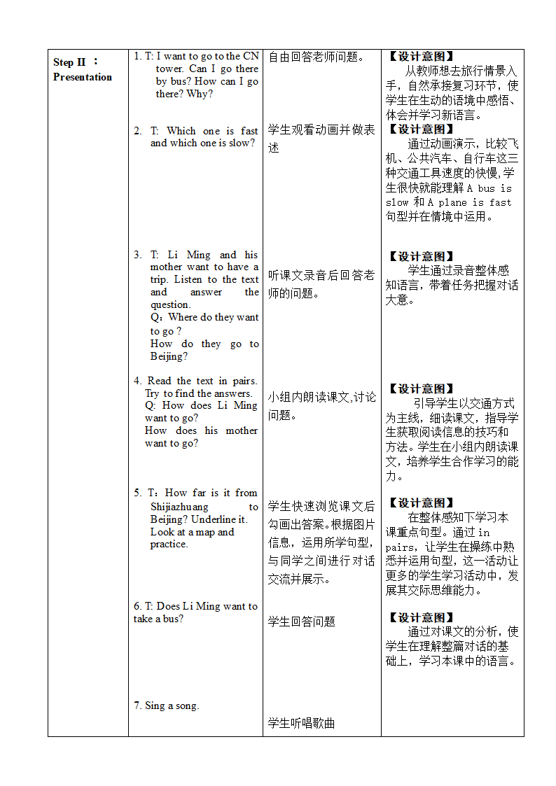 Unit 3 Lesson 16 How Can We Go To Beijing  教案.doc第2页