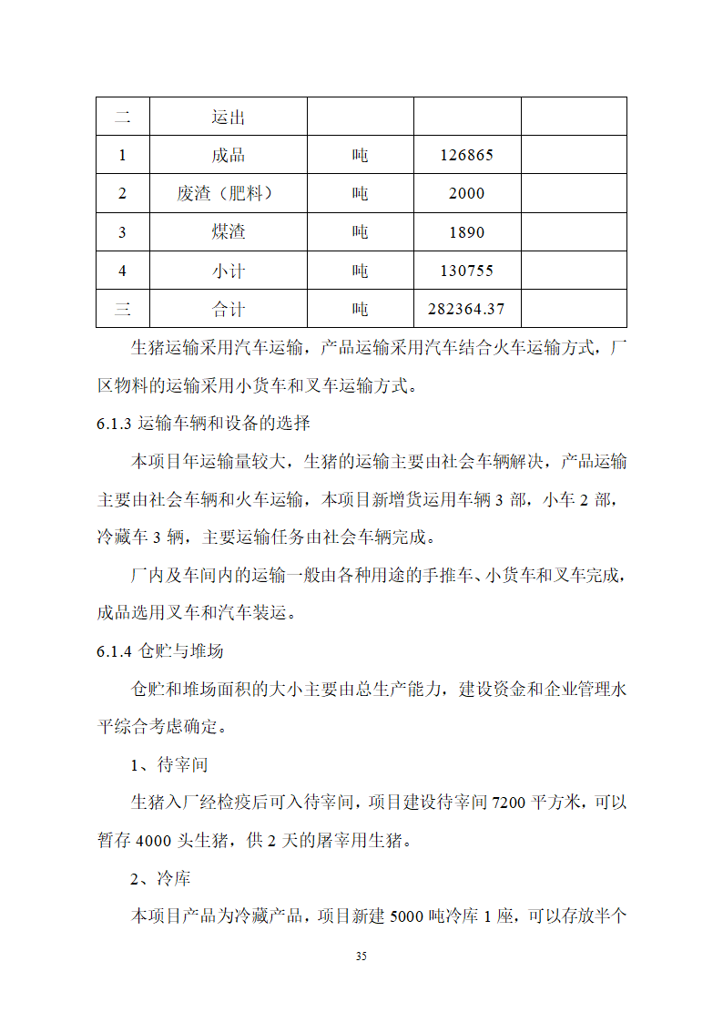 生猪屠宰及加工项目可行性报告.doc第35页