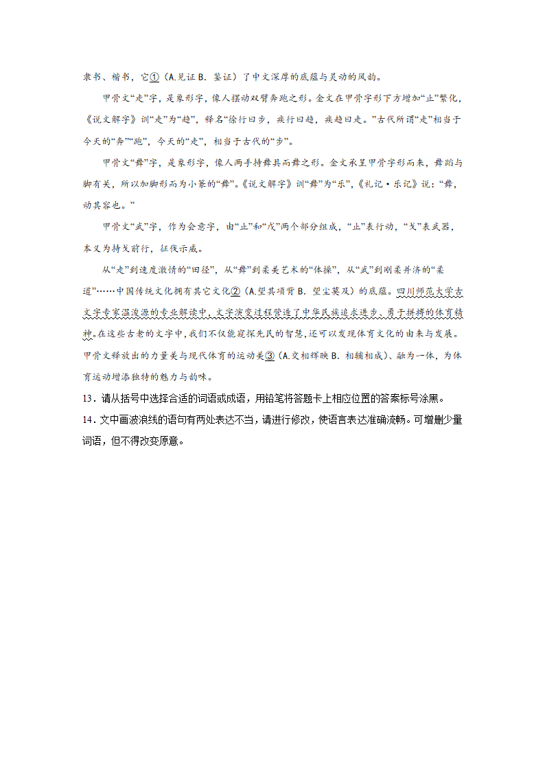 2024届高考语用试题专练：成语 病句（含解析）.doc第4页