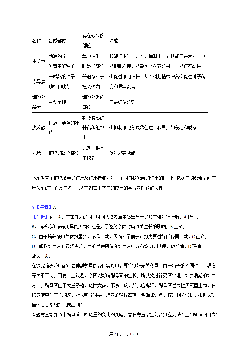 2023年宁夏中卫市高考生物一模试卷-普通用卷（有解析）.doc第7页