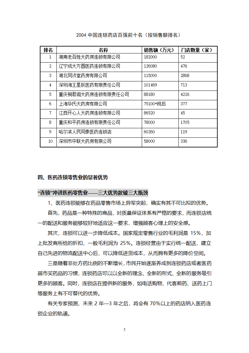 大药房连锁商业计划书.docx第5页