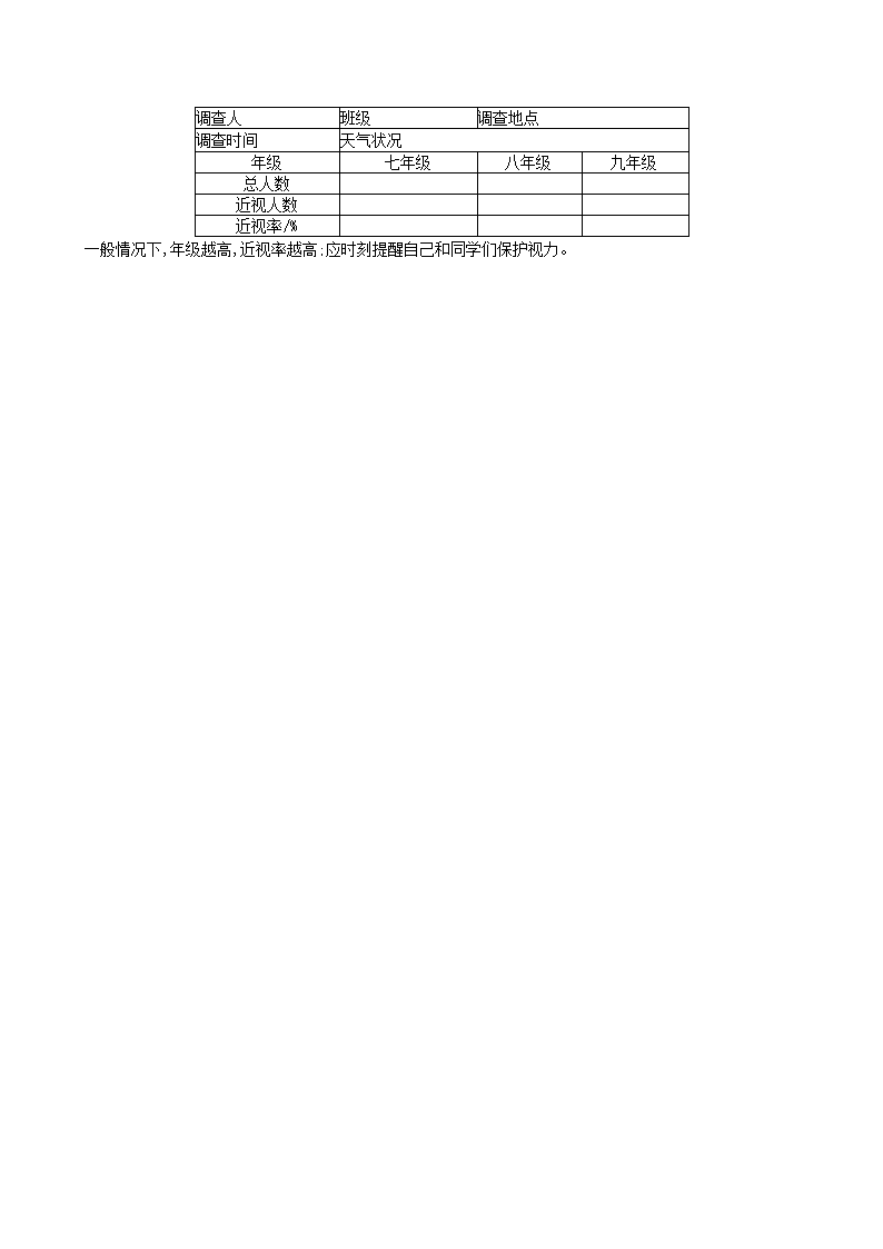 人教版七年级生物上册 1.1.2 调查周边环境中的生物同步练习（含答案）.doc第5页