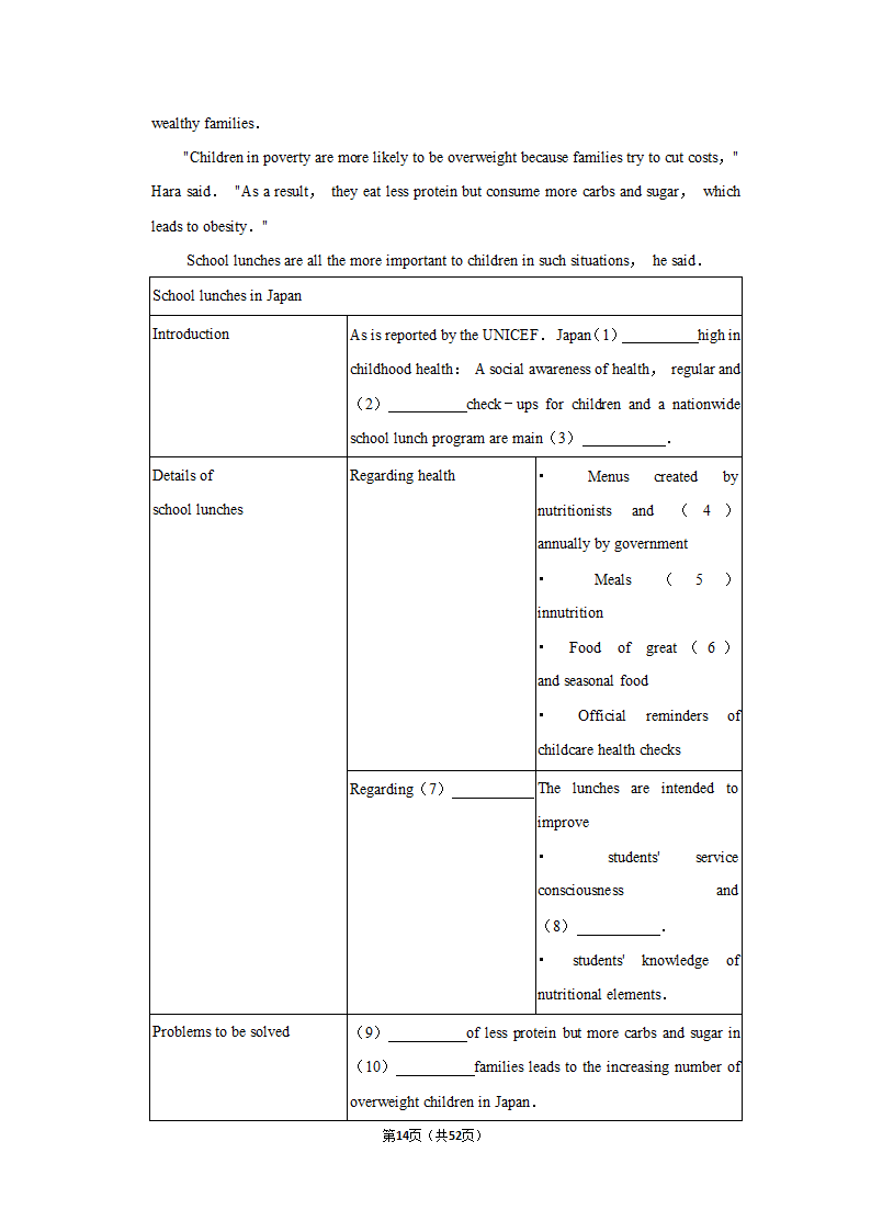 2022届高考英语阅读理解专项训练 任务型阅读（含解析）.doc第14页