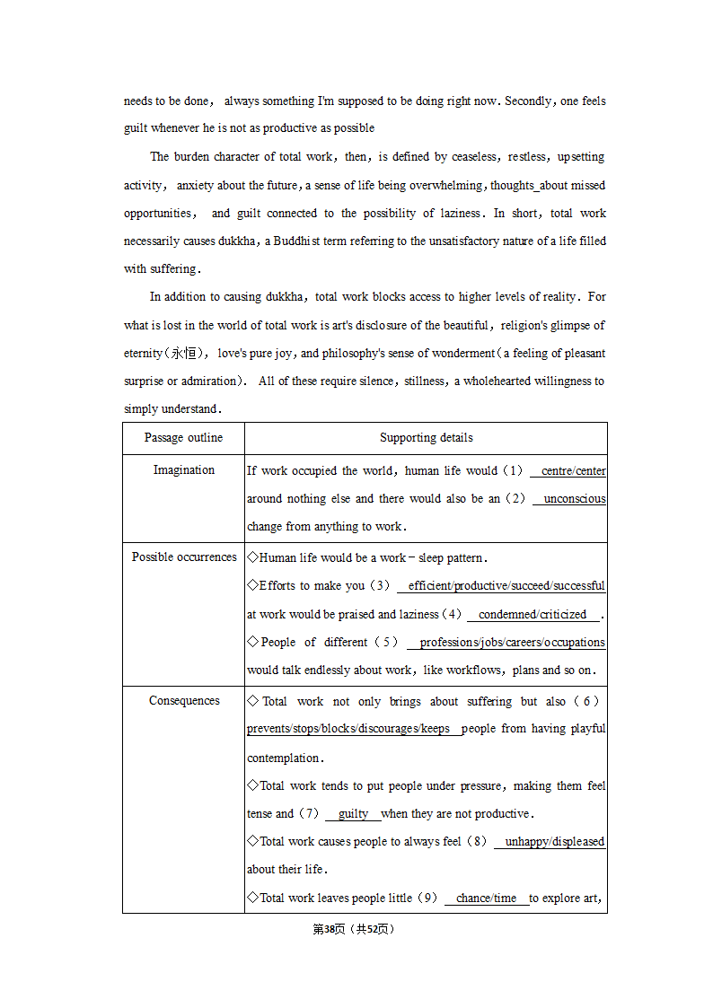 2022届高考英语阅读理解专项训练 任务型阅读（含解析）.doc第38页