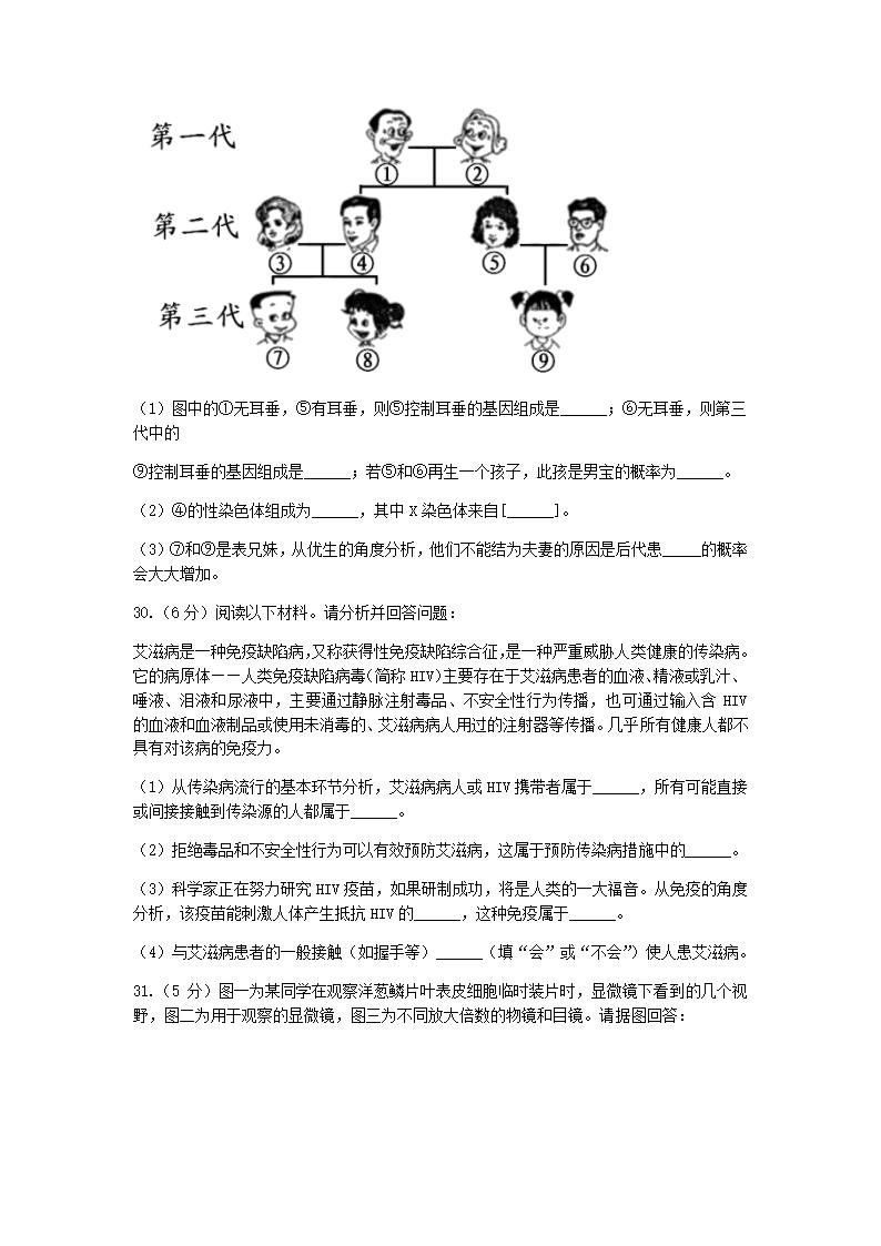 2022年辽宁省鞍山市中考二模生物试题（word版含答案）.doc第6页