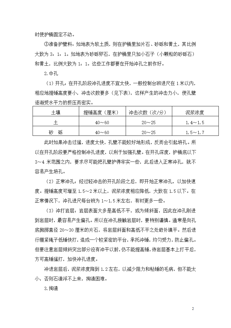 冲孔灌注桩的施工工艺.doc第2页