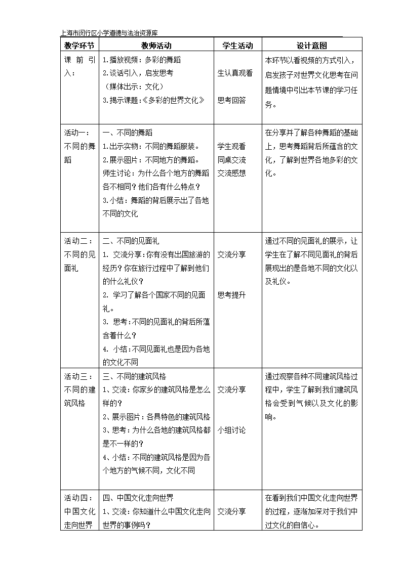 14《多元文化 多样魅力》教学设计.doc第5页