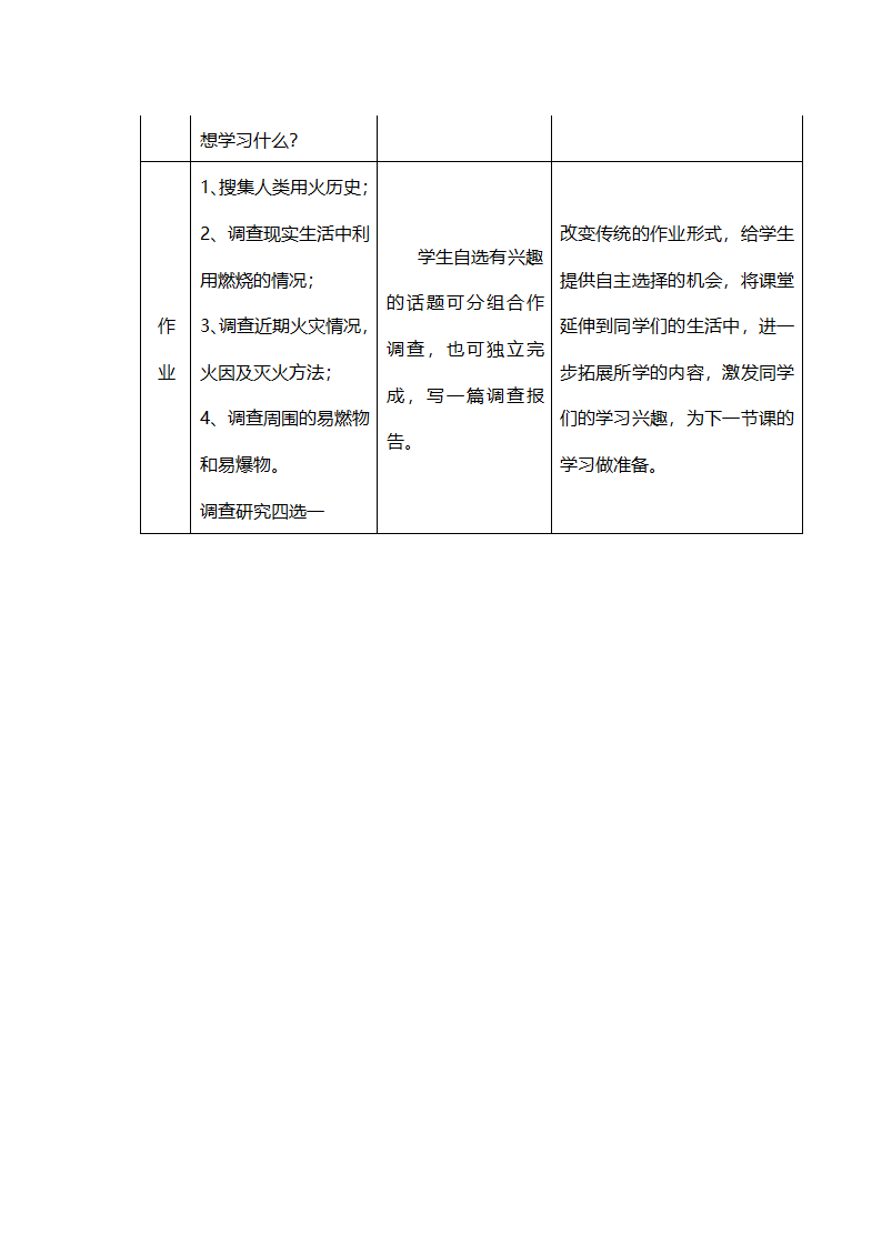 九年级化学人教版上册 7.1 燃烧和灭火 教案(表格式).doc第6页