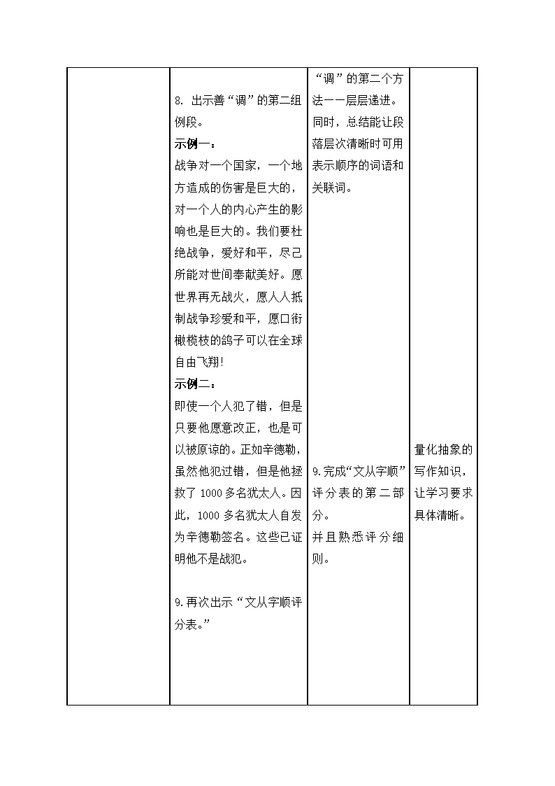 2021-2022学年部编版语文七年级下册 第五单元写作《文从字顺》教学设计.doc第7页