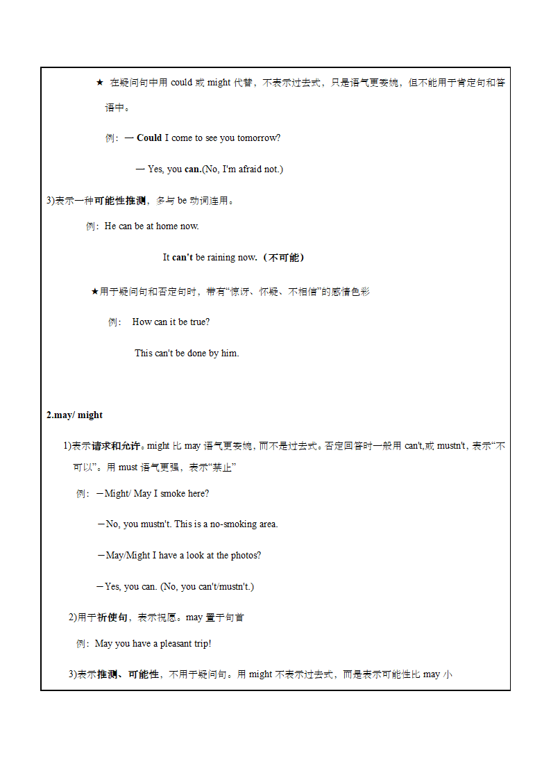 牛津译林版英语九年级上情态动词知识点讲解及专项练习（含部分答案）.doc第16页