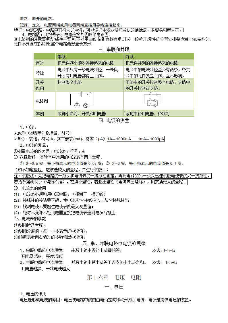 人教九年级全册物理复习提纲.doc第4页