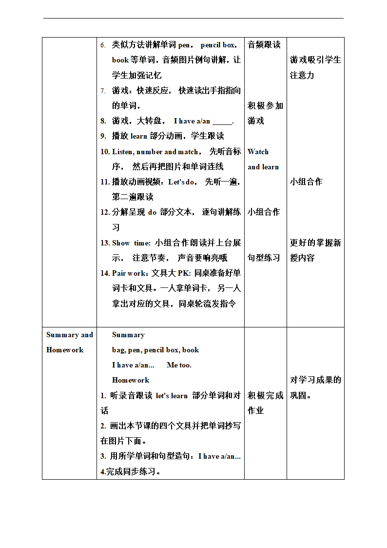 小学英语人教版三年级上册《Unit 1 Hello PB Let's learn》教案.docx第2页