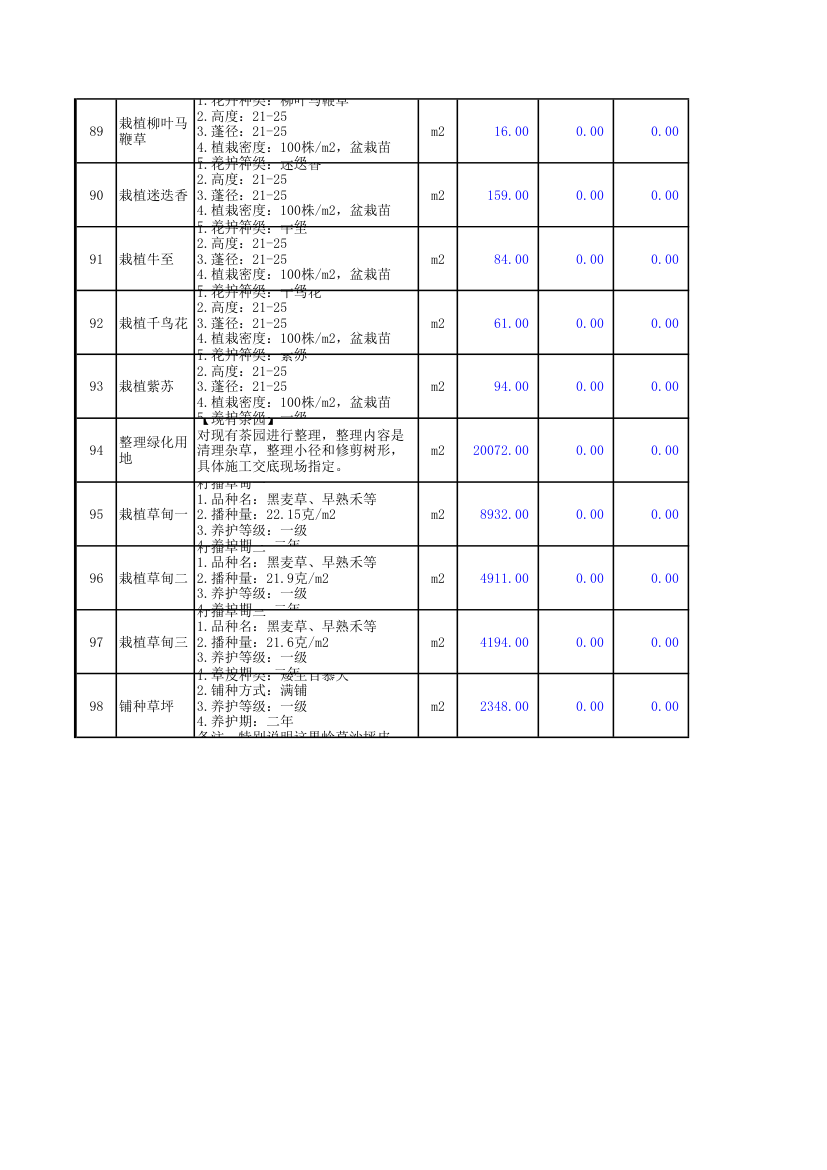 绿化工程报价第7页