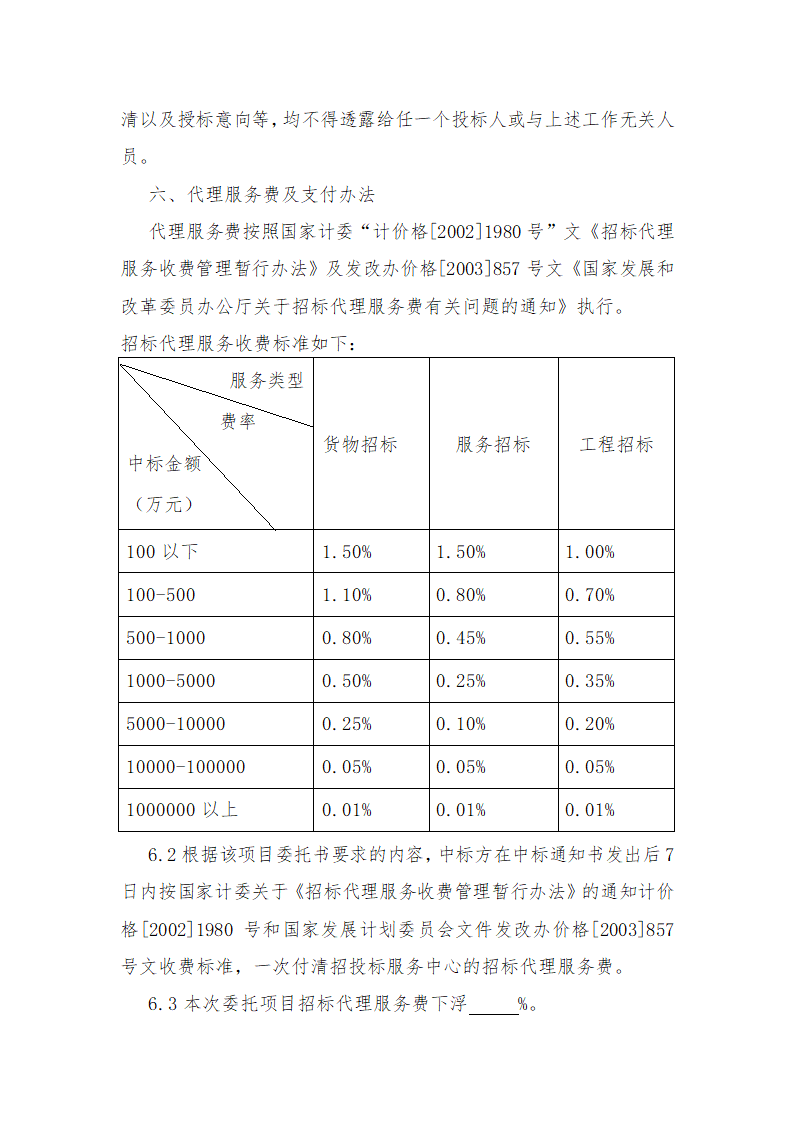 招标代理委托书第5页