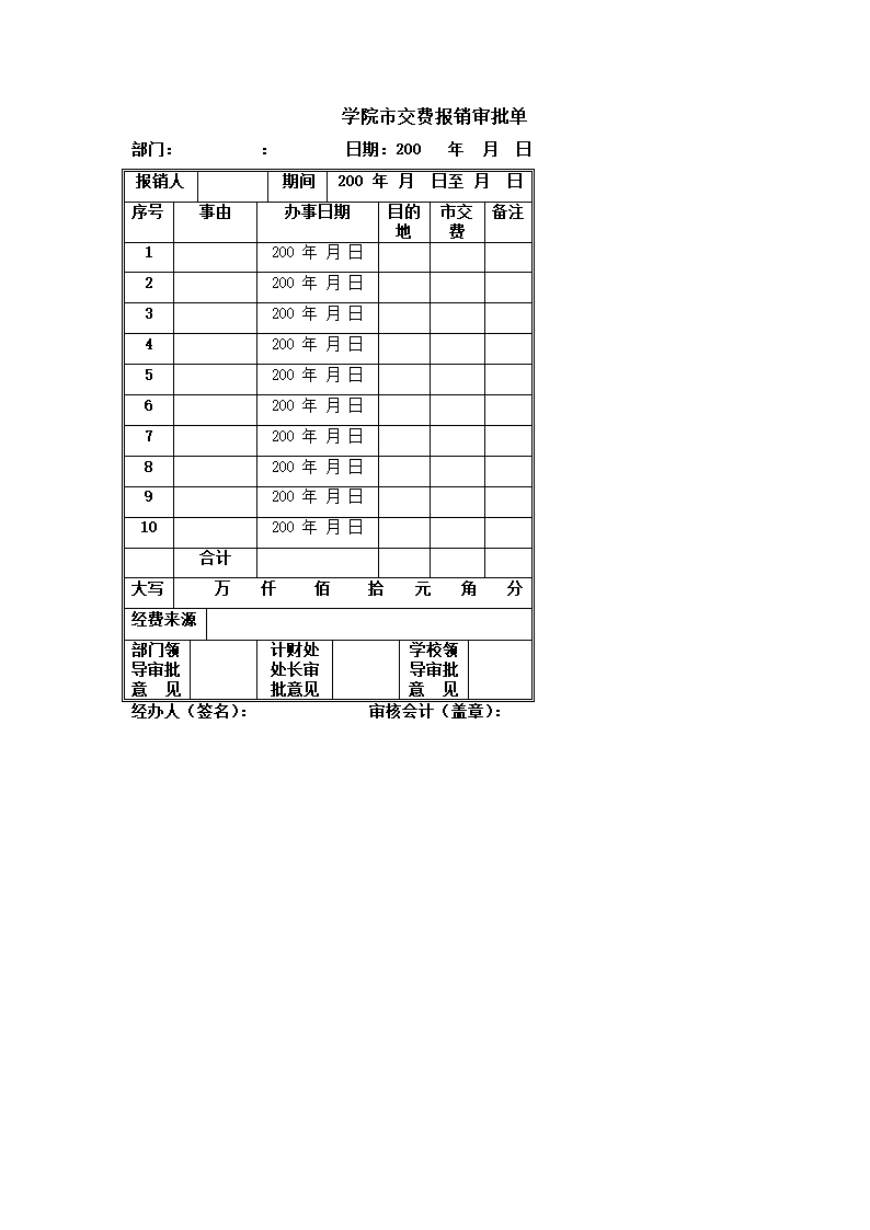 财务报销表格第3页