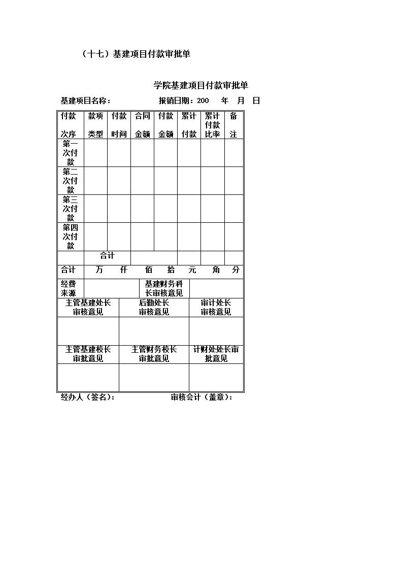 财务报销表格第17页