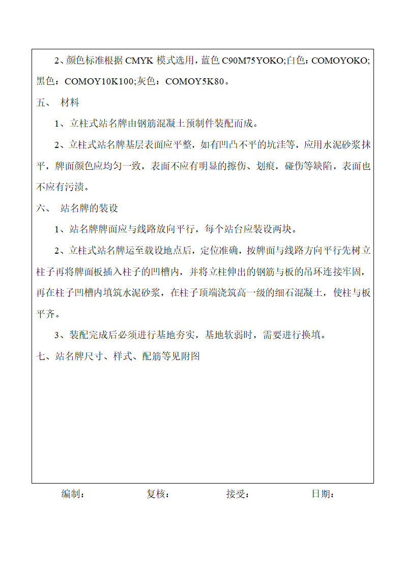 站名牌技术交底第2页