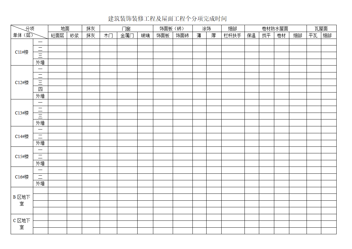 装饰装修时间表第4页