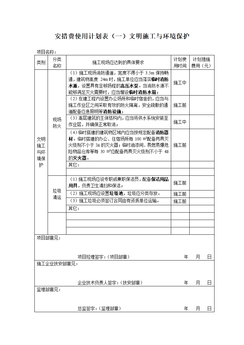 安措费使用计划表第2页