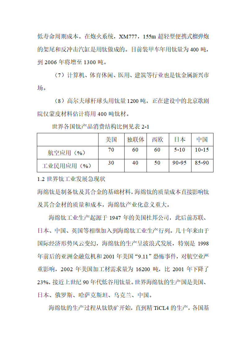 年产3500吨海绵钛生产新工艺可行性研究报告.doc第17页