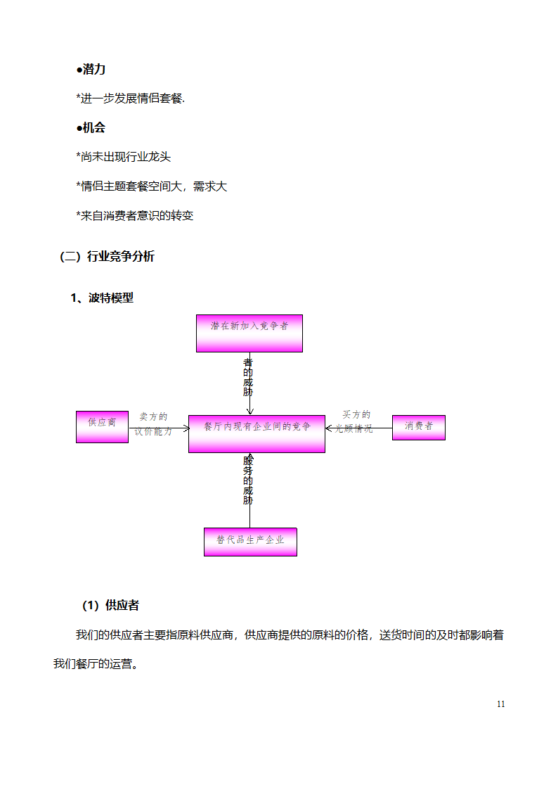 大学生创业计划书范文（情侣主题餐厅）.doc第11页