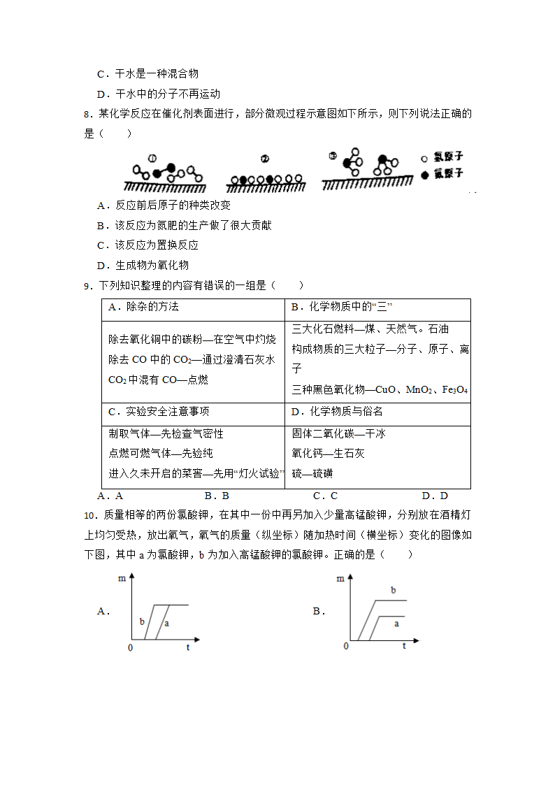 2022年备战中考化学日日练——江西专版（word版含解析）.doc第2页