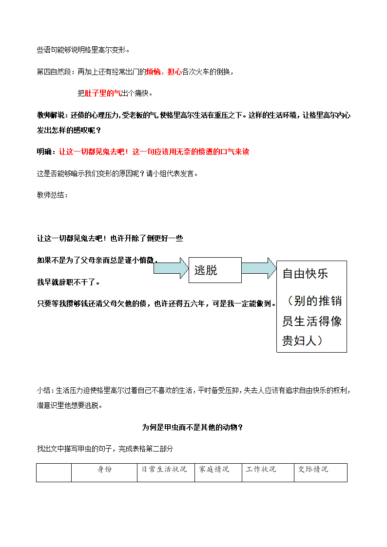 粤教版高中语文必修4第11课《变形记》教案.doc第5页