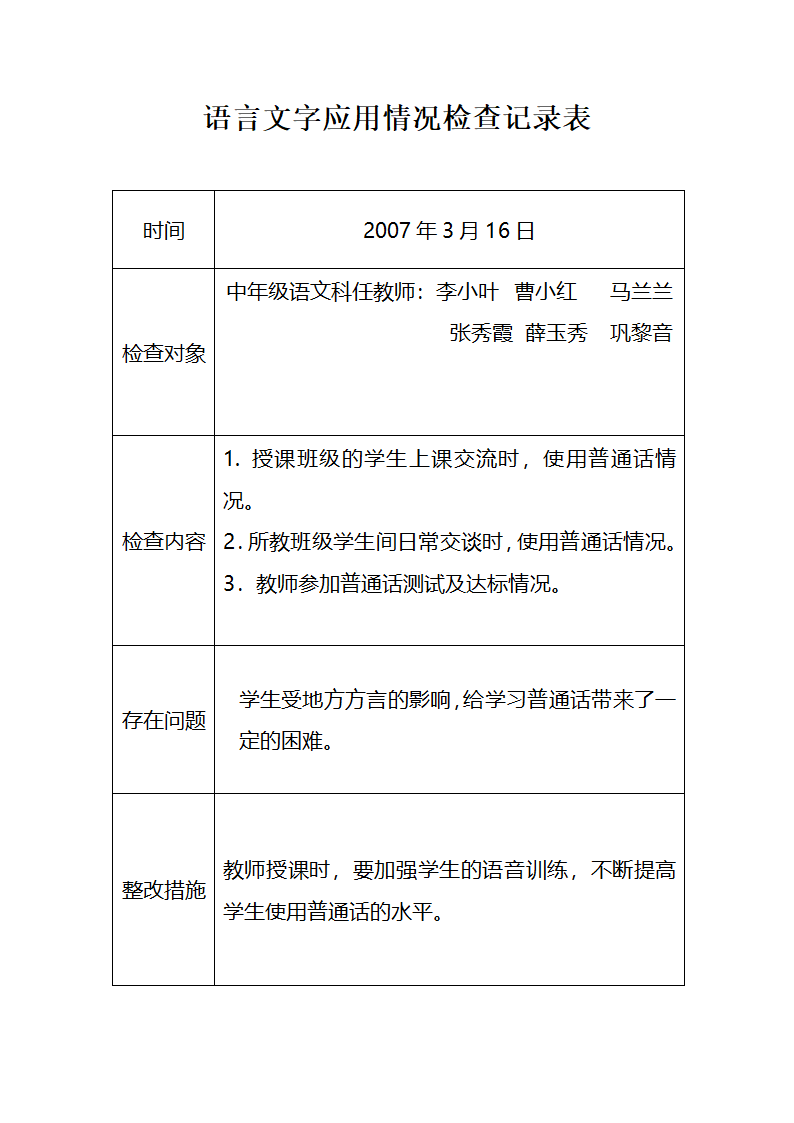 检查表第1页