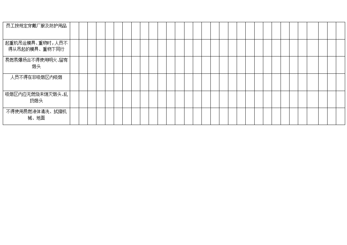 日常检查表第2页