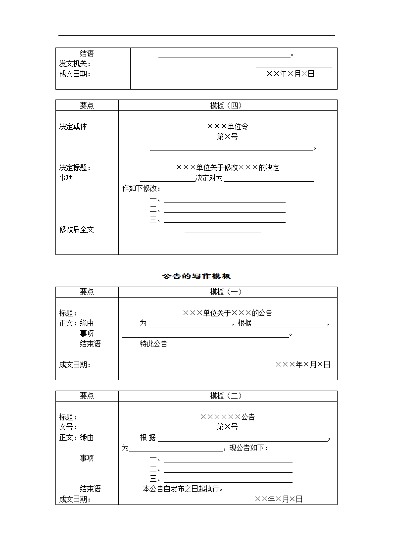 行政公文模板(实用)--免费下载第3页