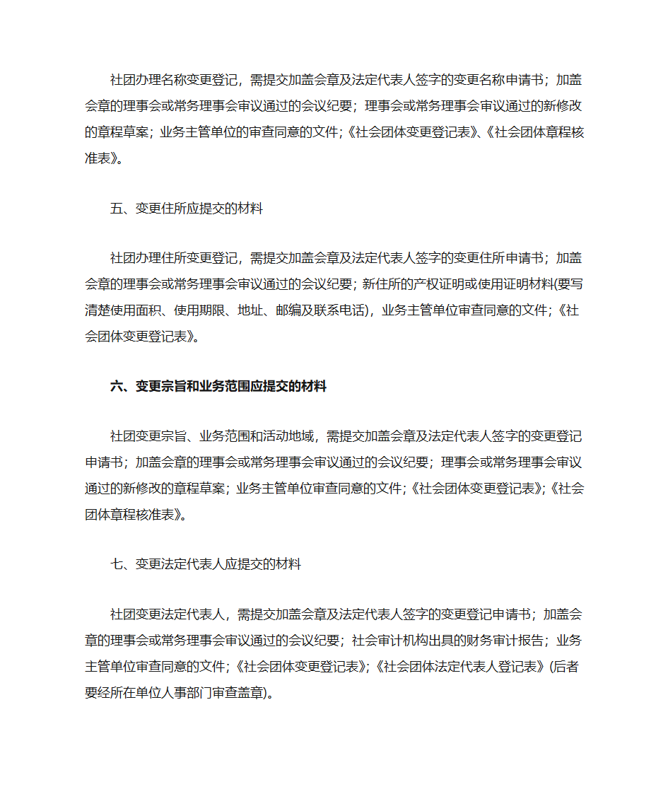 社团变更登记第2页