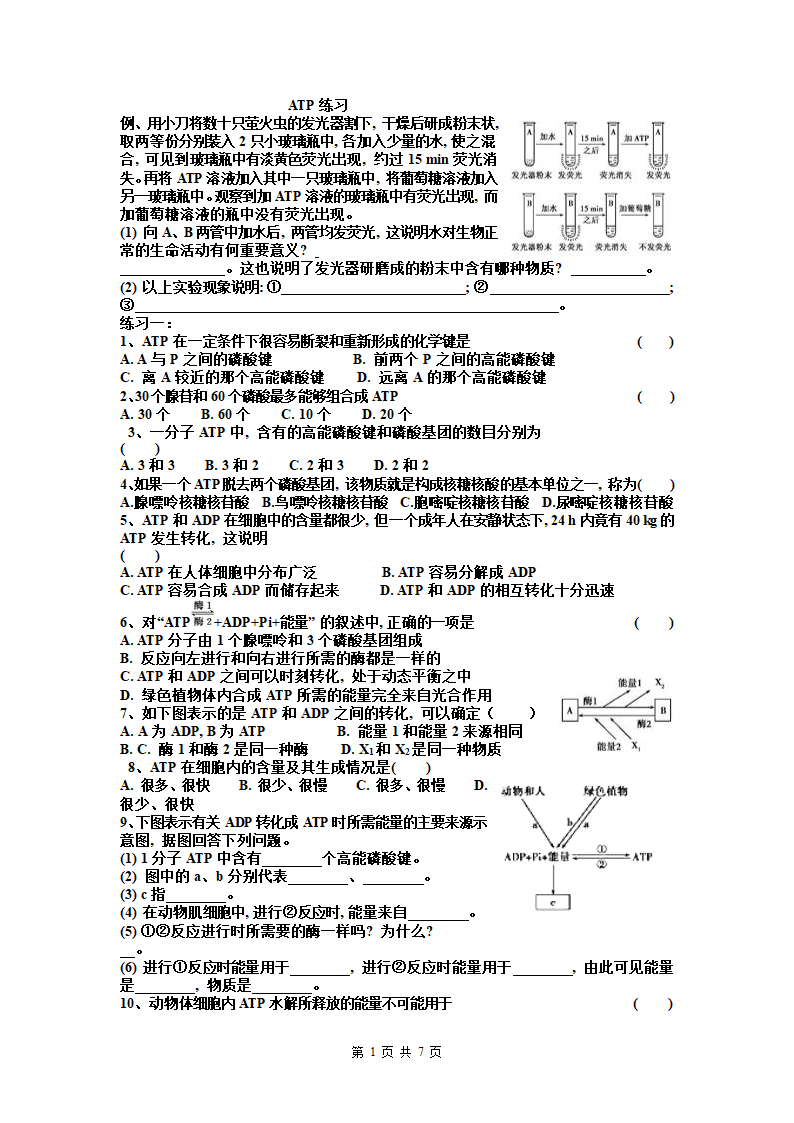 ATP练习第1页