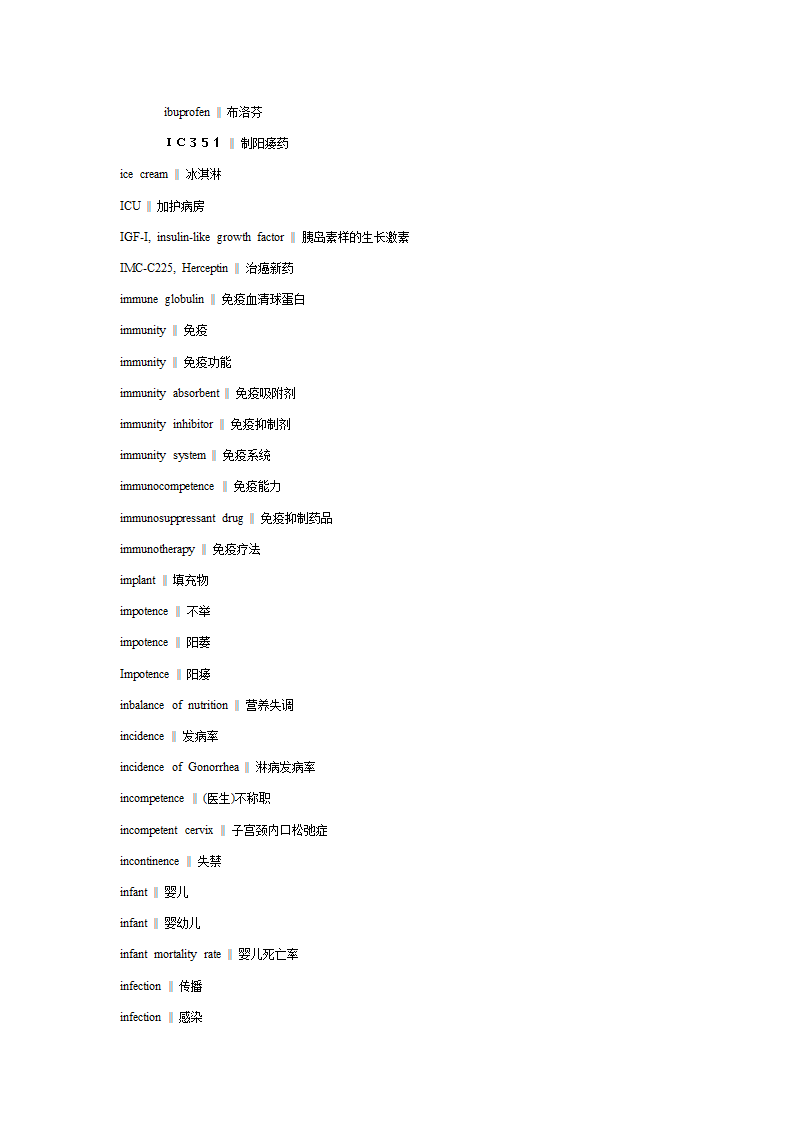 口译词汇之健康词汇第12页
