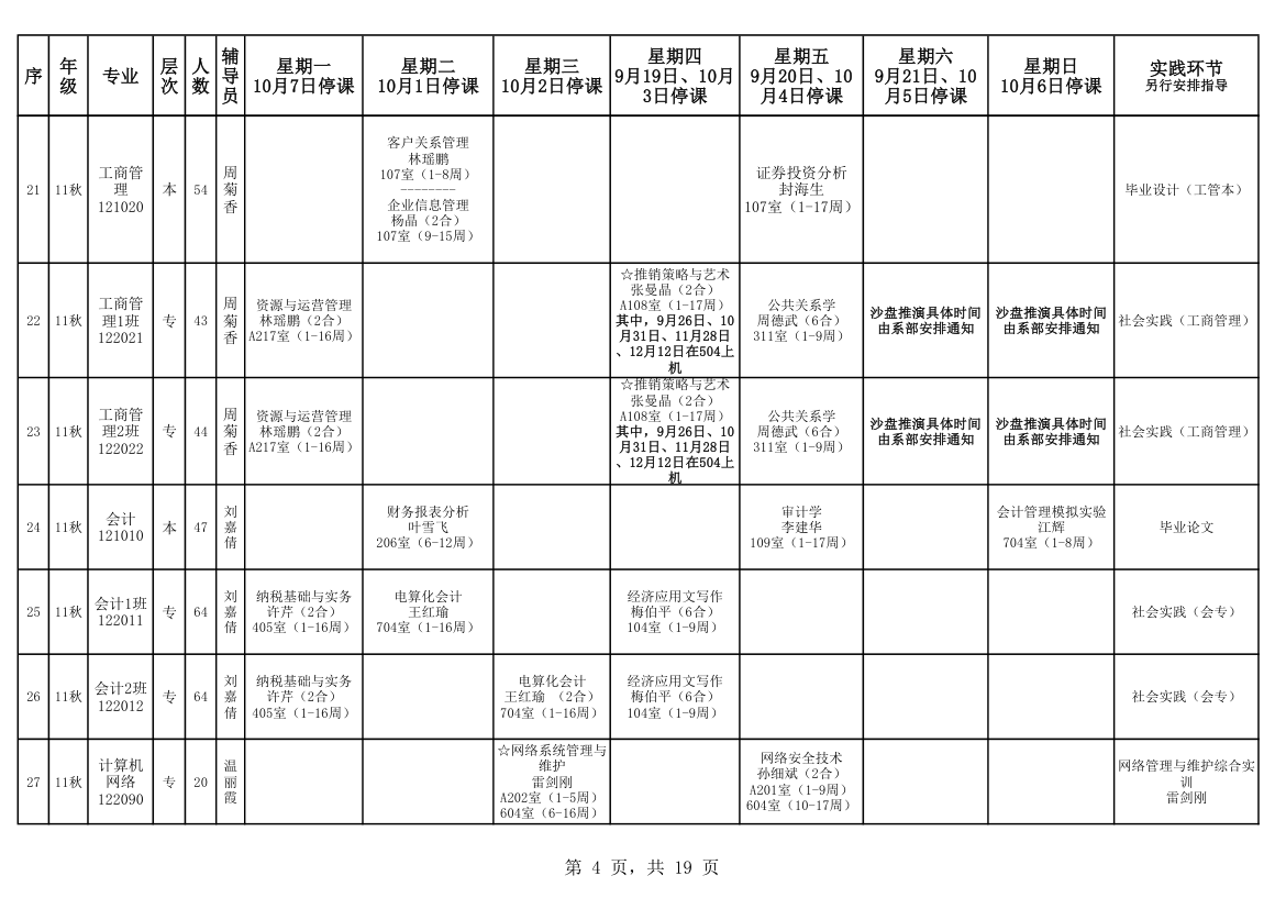 电大课程表第4页