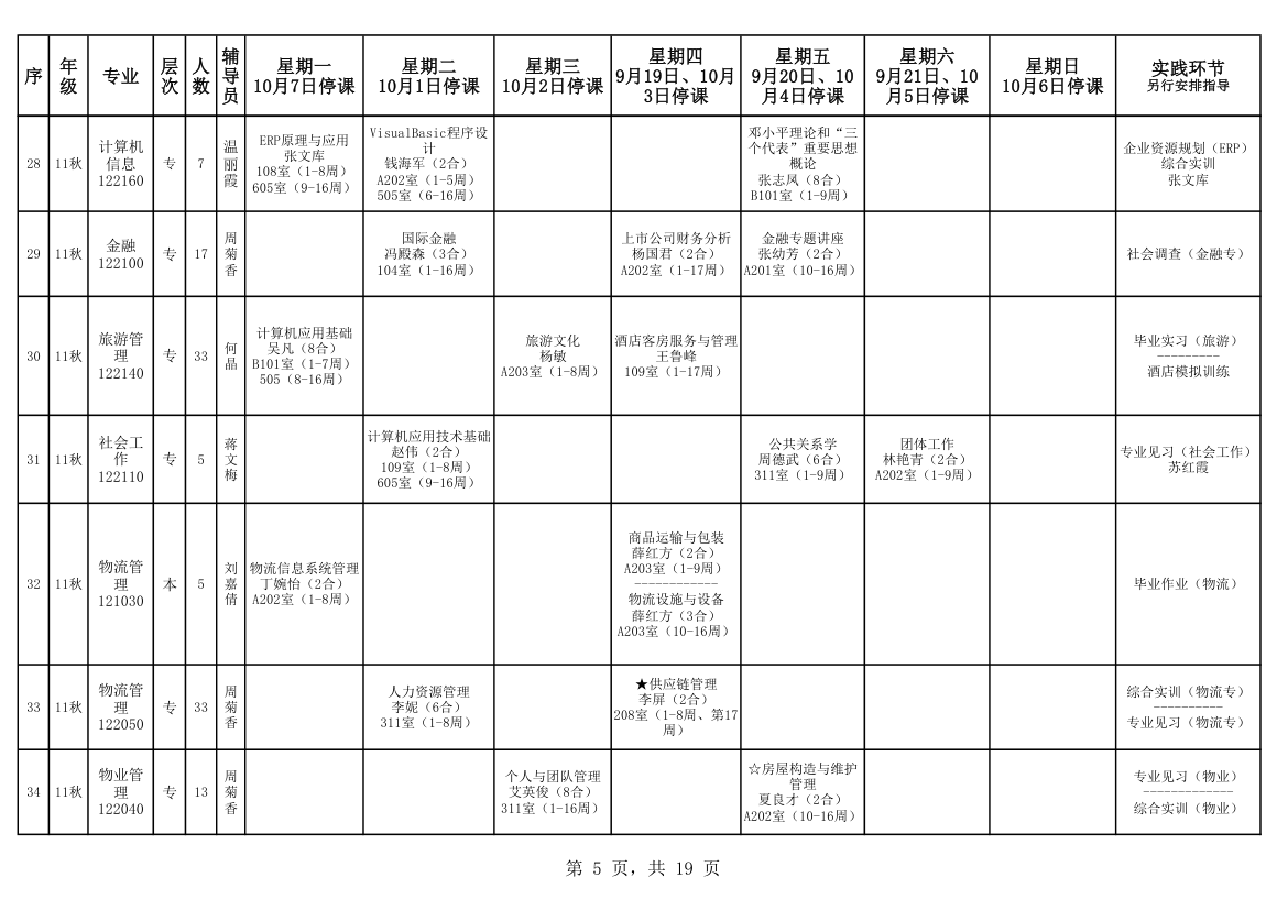 电大课程表第5页