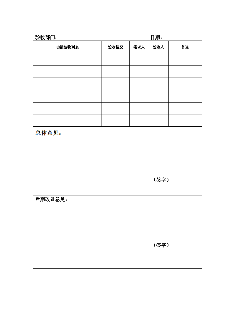 验收-功能验收表第1页