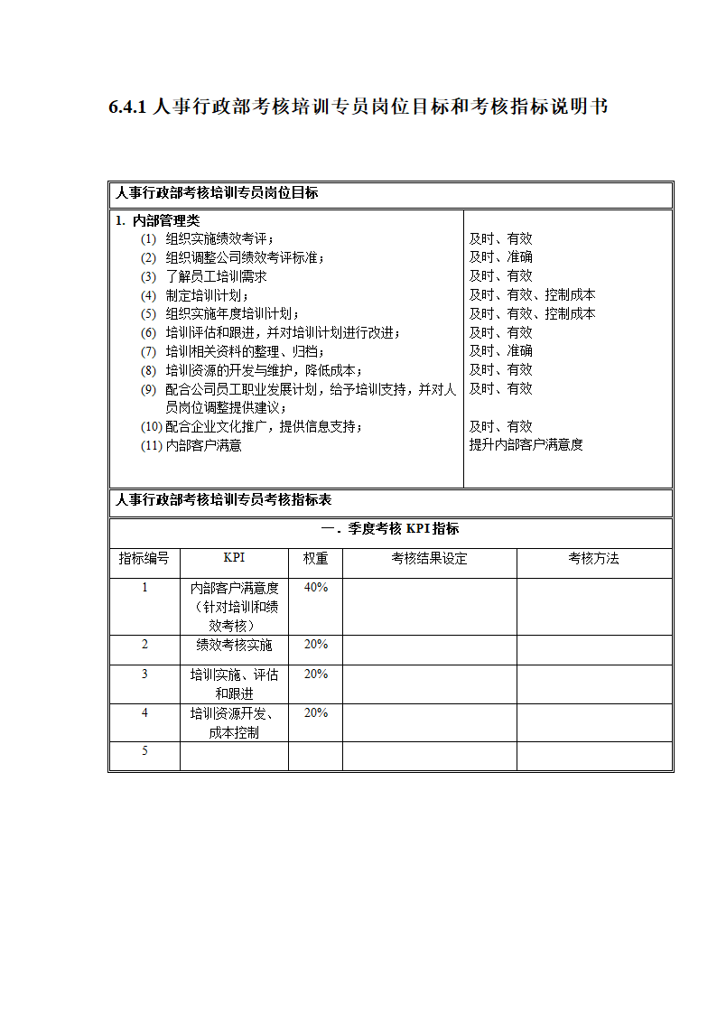 人事行政部各类职位职务说明书.doc第10页