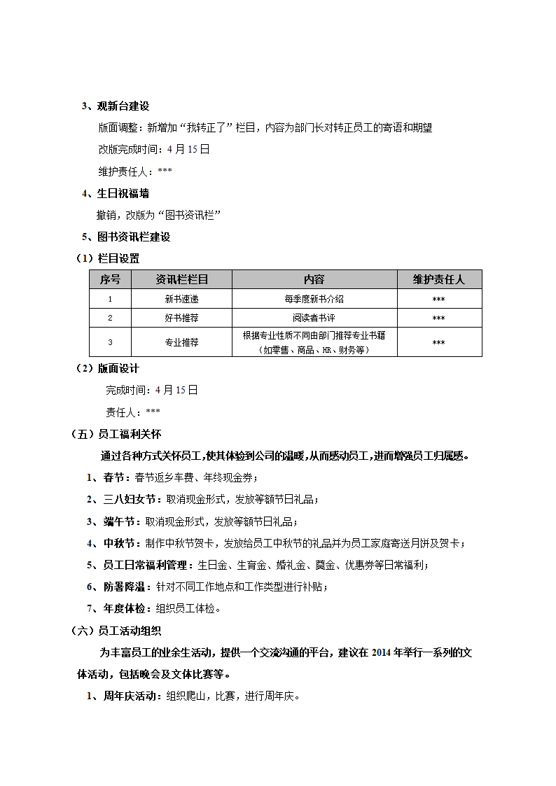 2014年员工关系计划（非常实用）.doc第3页